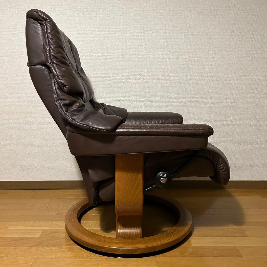 送料込み 美品　エコーネス　レノ　Sサイズ　ストレスレスチェア