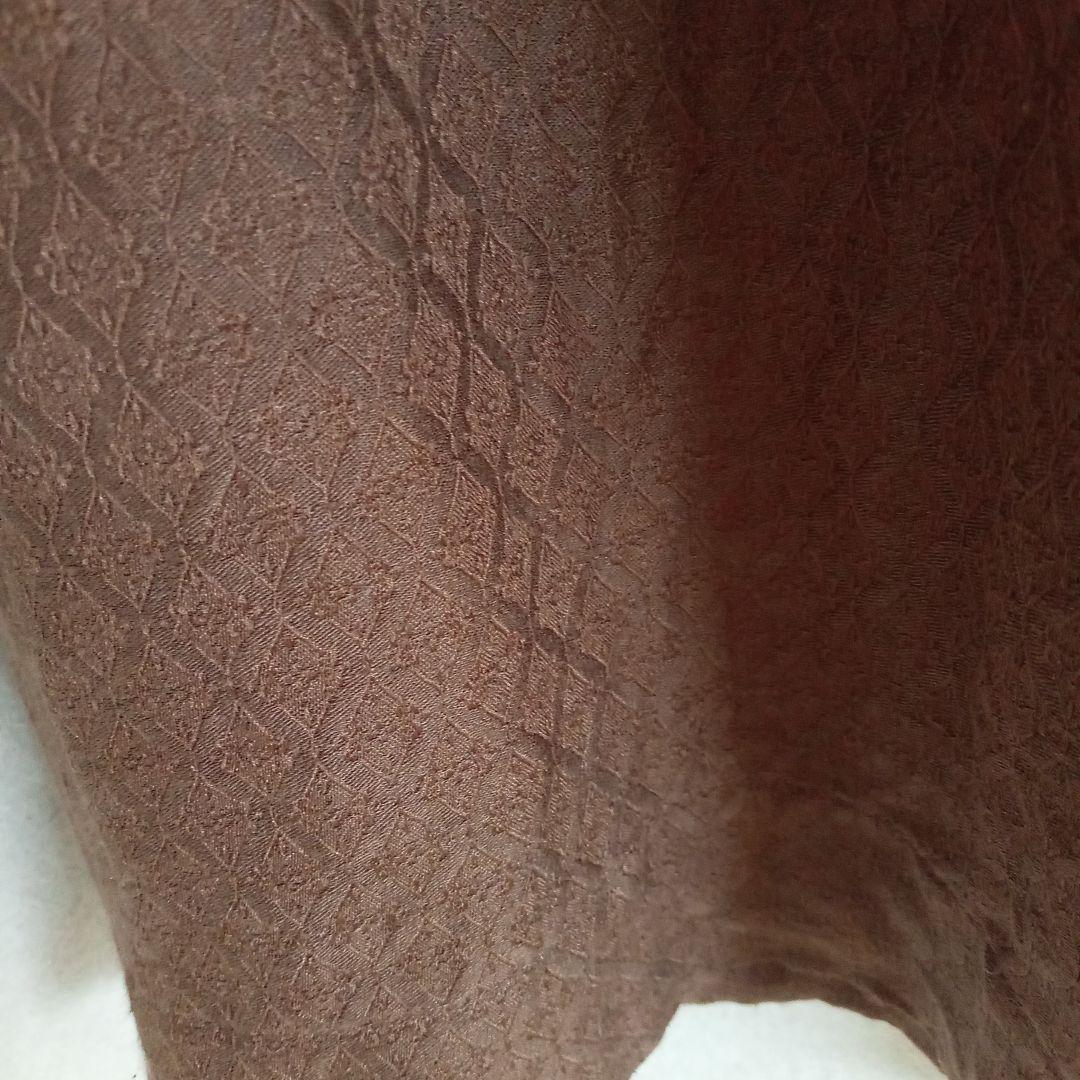 Arts & Scienceブラウン　シャツ　シルク×麻 アーツアンドサイエンス