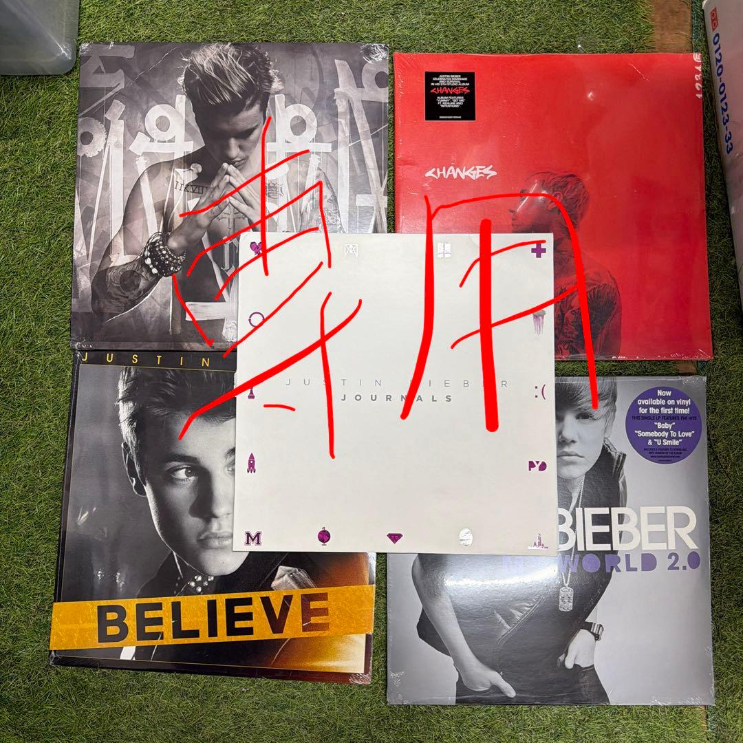 Justin Bieber ジャスティンビーバー レコード LP 5枚セット