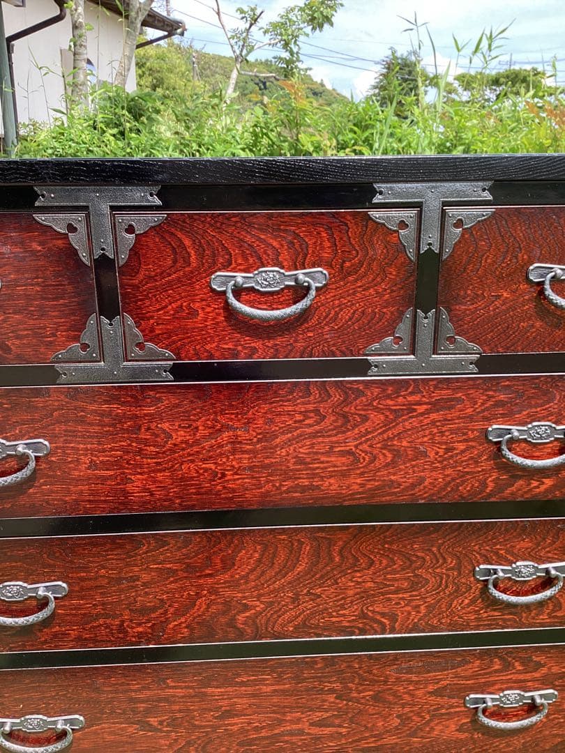 時代箪笥　民芸箪笥　収納家具　整理箪笥　装飾金具　和箪笥