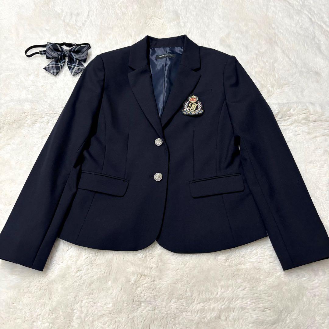 美品✨ポンポネット ジュニア フォーマル スーツ　チェック スカート 160