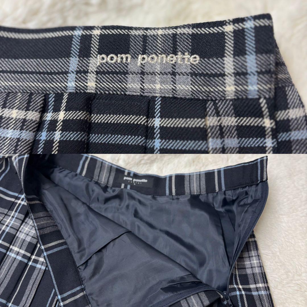 美品✨ポンポネット ジュニア フォーマル スーツ　チェック スカート 160