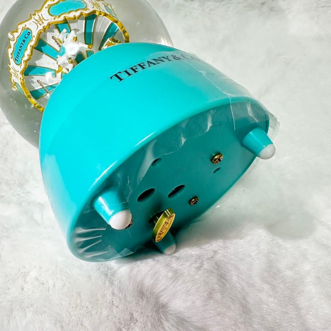 【新品・非売品】希少　ティファニー メリーゴーランド オルゴール　スノードーム