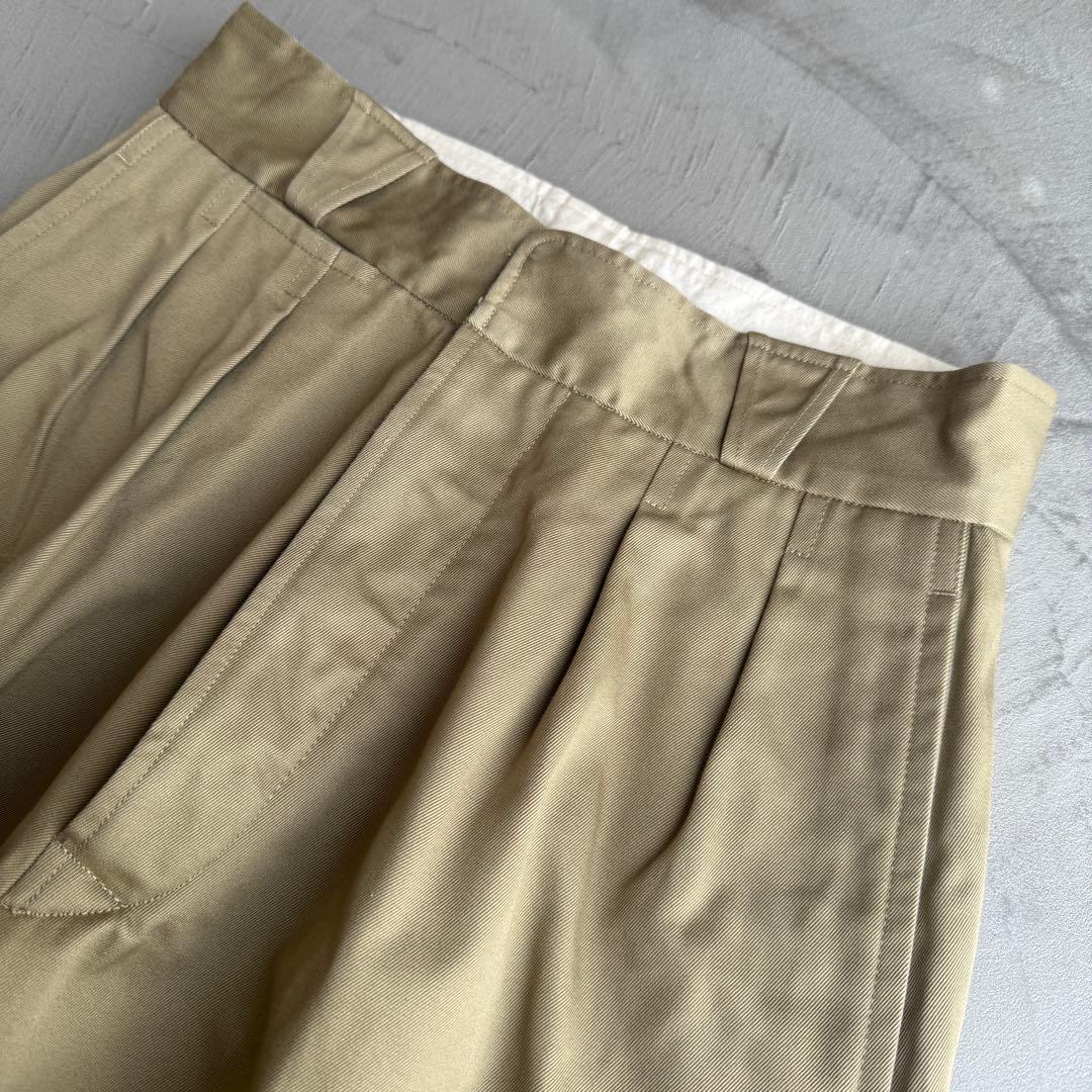 フミカウチダ UNIFORM WEAPON 2-TUCK PANTS 34