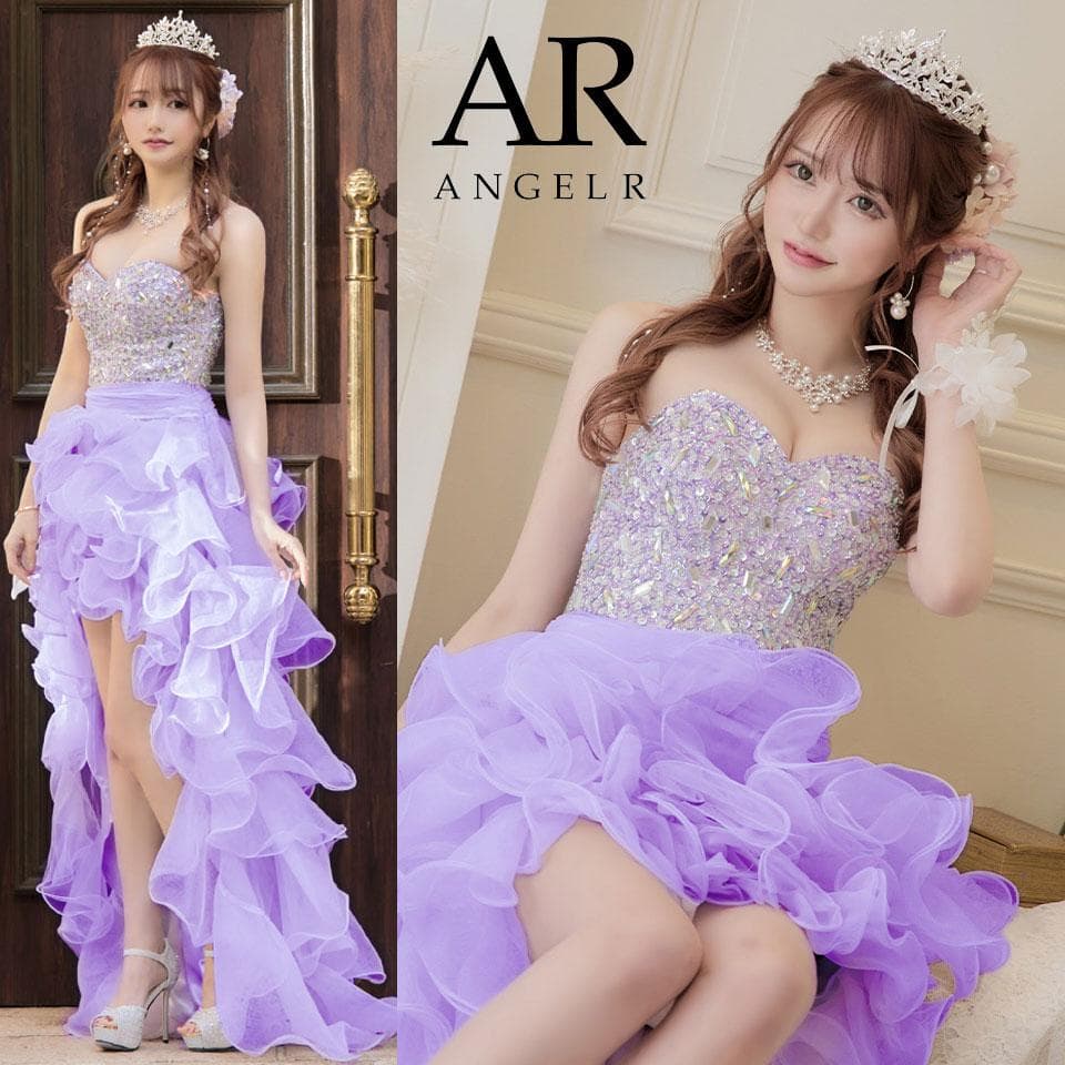 AngelR エンジェルアール ショートインロングドレス バースデー ラベンダー