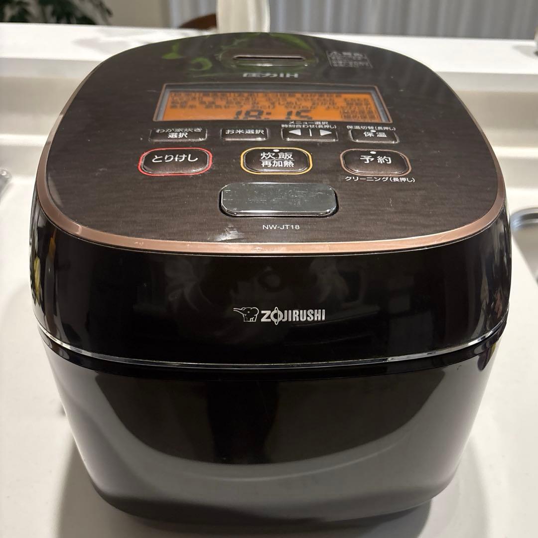 ZOUJIRUSHI 炊飯器 象印 NW-JT18 圧力IHジャー炊飯器 10合