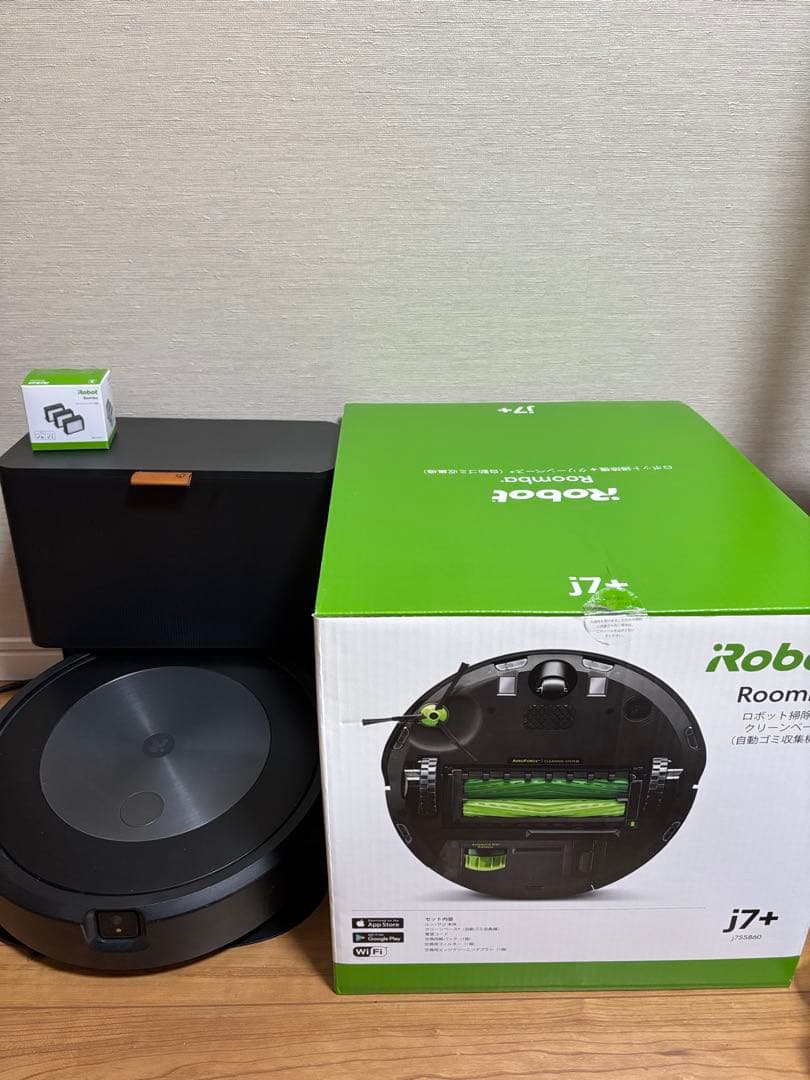 箱付美品♡iRobot j7+ ルンバ ロボット掃除機ドック付♡フィルター替付