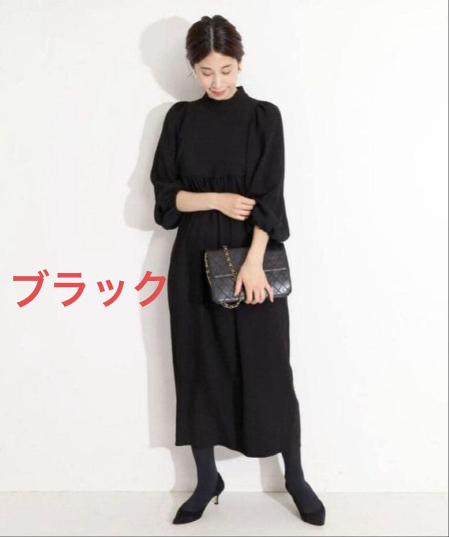 vermail par iena アセテートバックサテンジョーゼットワンピース