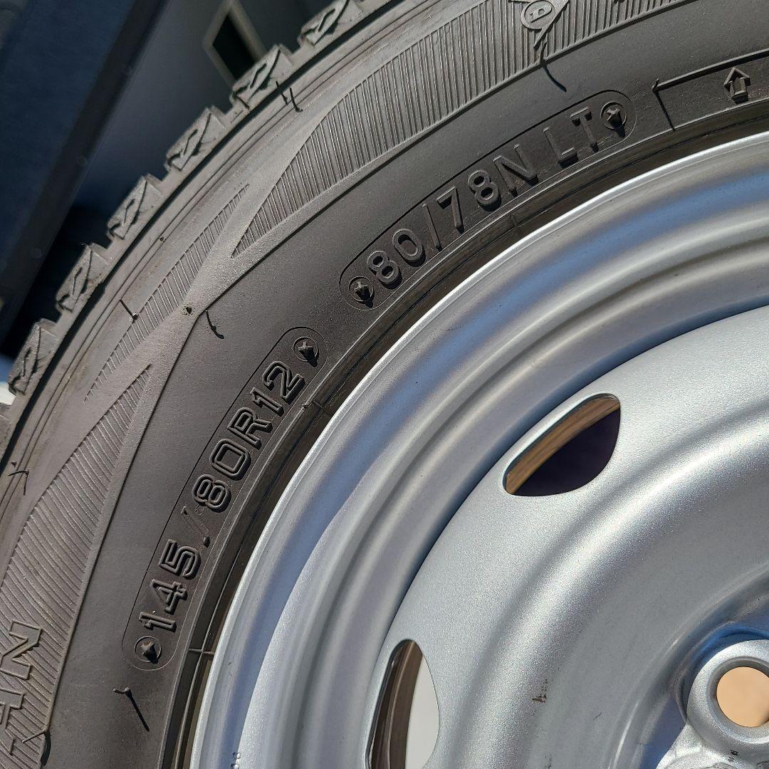 軽バン・軽トラ用 スタッドレス 145/80R12 2023年製造