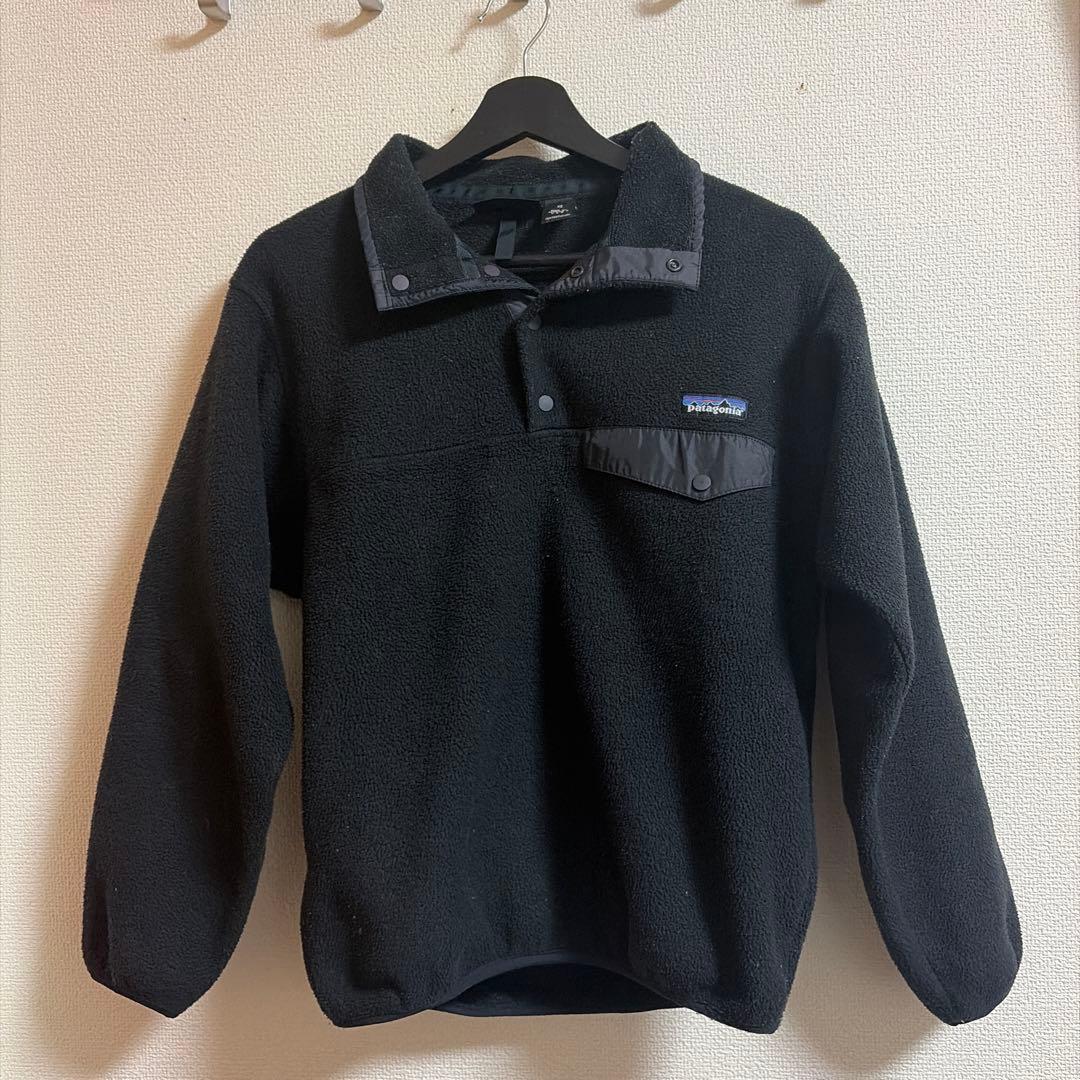 【90s USA製】Patagonia シンチラ スナップT ブラック XS
