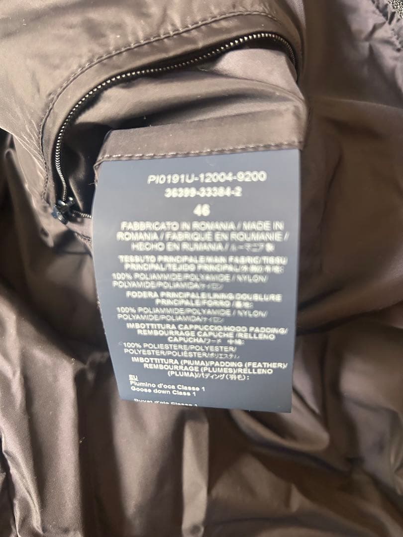 Herno ネイビー ダウンジャケット フード付き