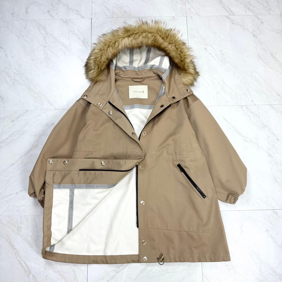 極美品 マッキントッシュ スカイパーカー モッズコート ファー 2way 4
