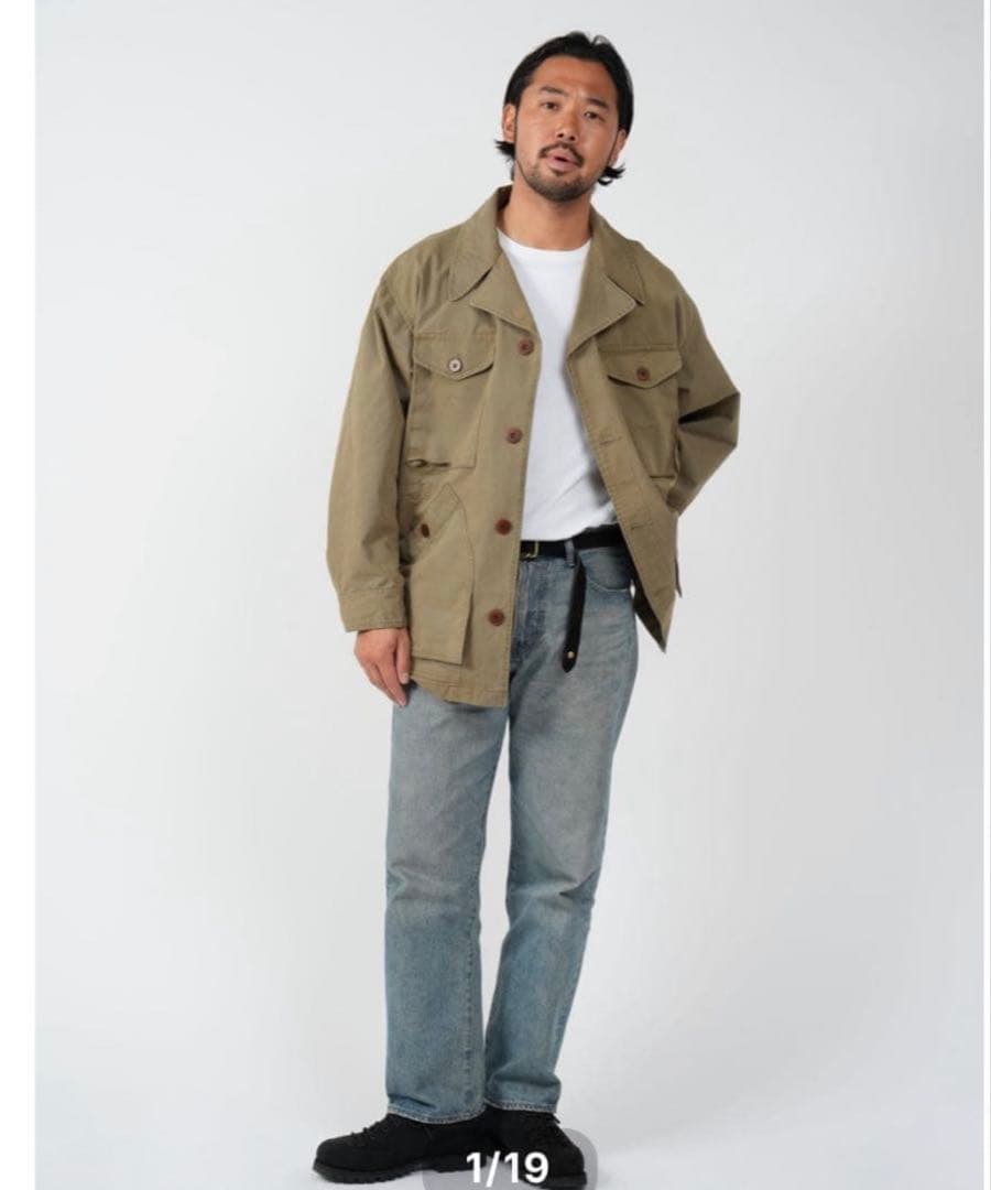 KAJA WIDE SAFARI JACKET 2 ベージュ OVY