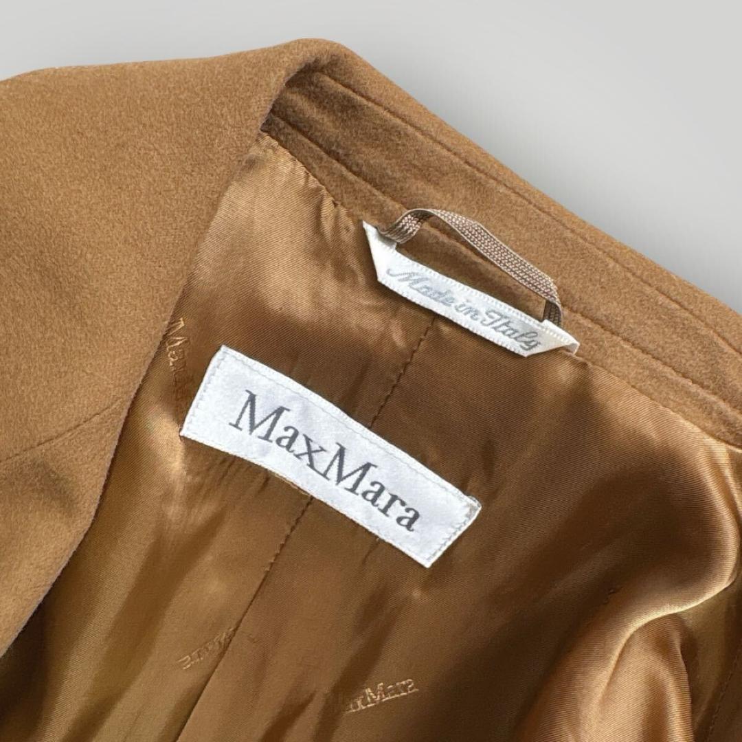 [美品] 白タグ MaxMara テーラード ジャケット ヴィーガンウール