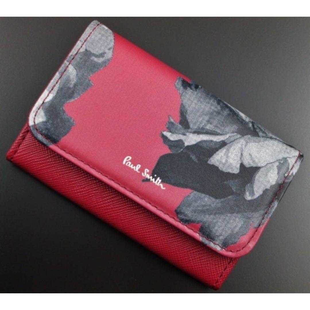 ☆ギフト対応可☆新品☆箱付☆ポールスミス 人気デザイン 名刺入れ ワイン☆