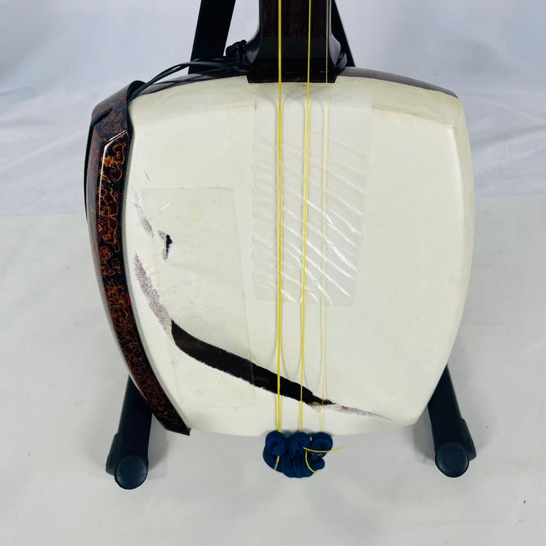 【現状品】 三味線 高級 太棹 和楽器 太さ3.2cm
