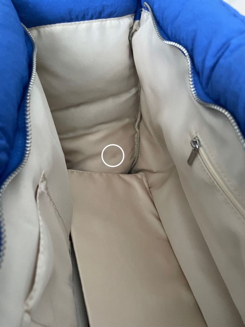 【knuth marf】big quilt bag/blue