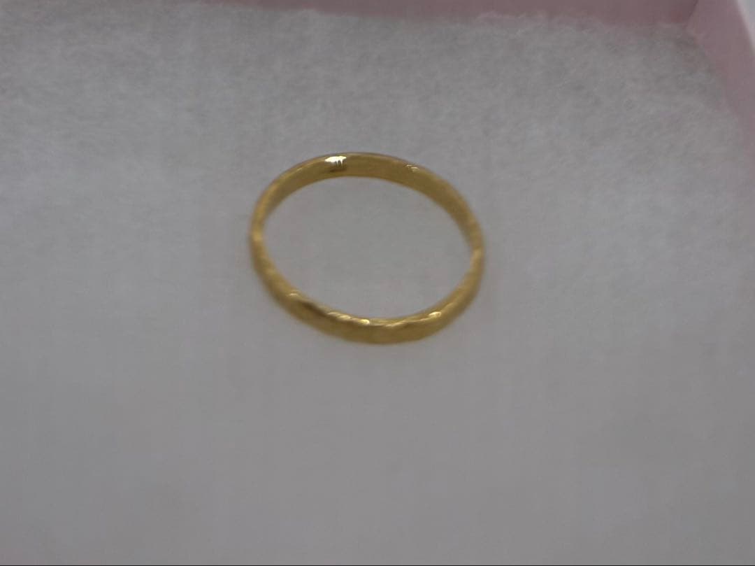 k24純金指輪　手作りリング