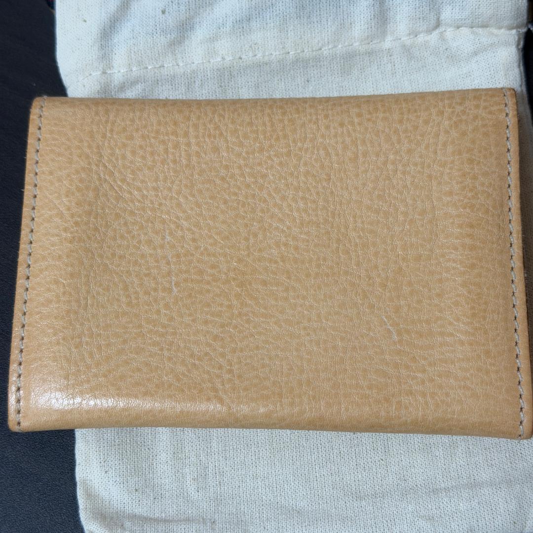 【新品未使用】イルビゾンテ 名刺入れ カードケース ナチュラル