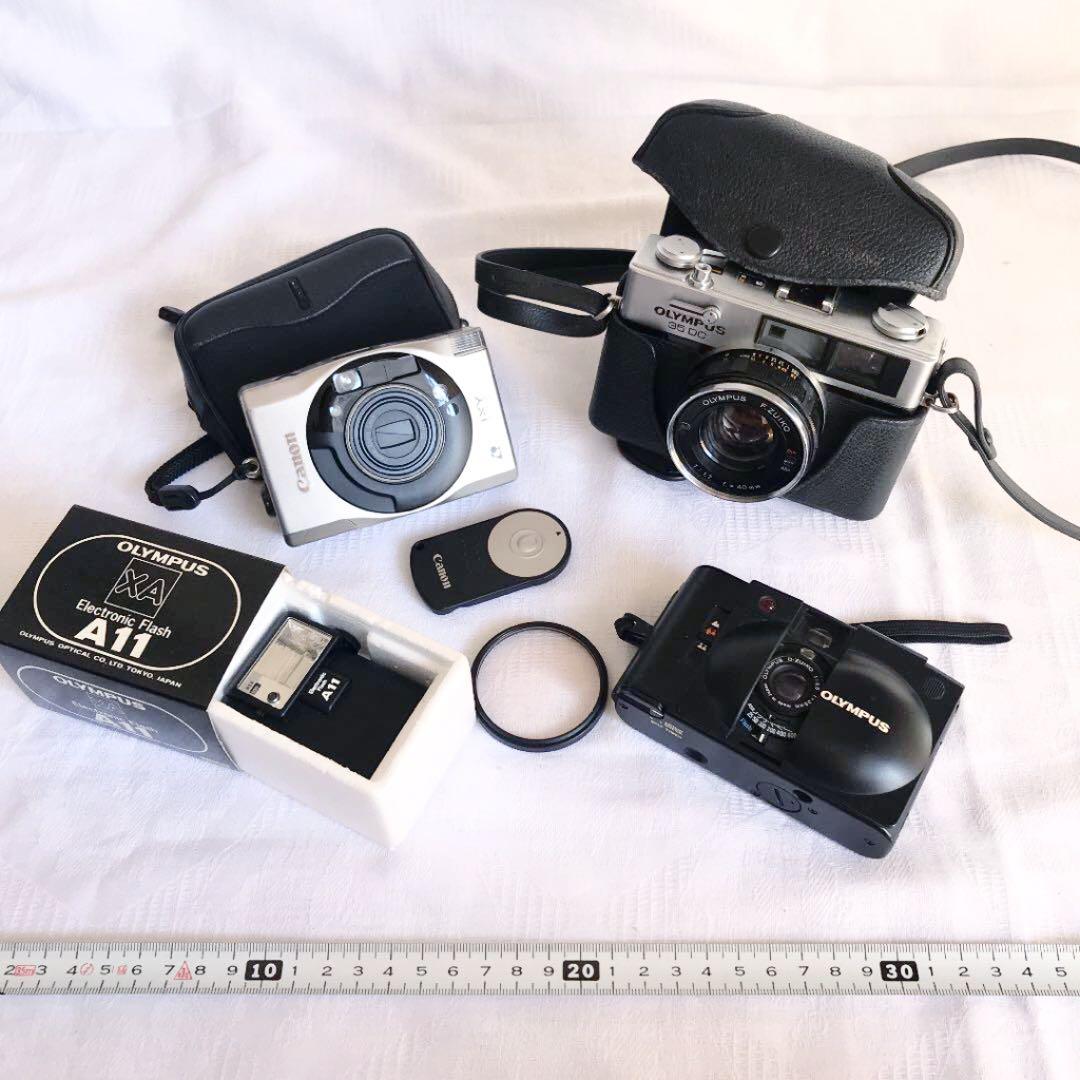 【まとめ売り】OLYMPUS　XA2&A11&35DC★CANON　IXY330