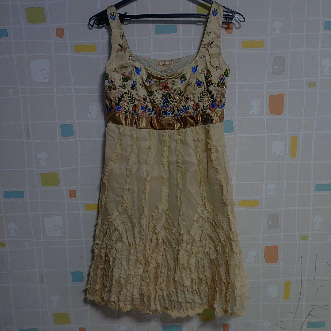 galliano 刺繍入りノースリーブチュニック