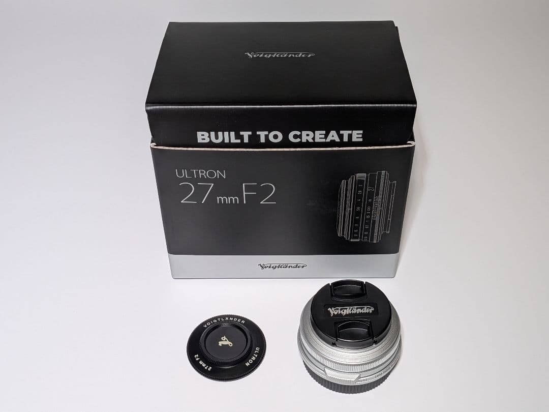 【美品】フォクトレンダー 27mm F2 ULTRON X 銀 フィルター付き