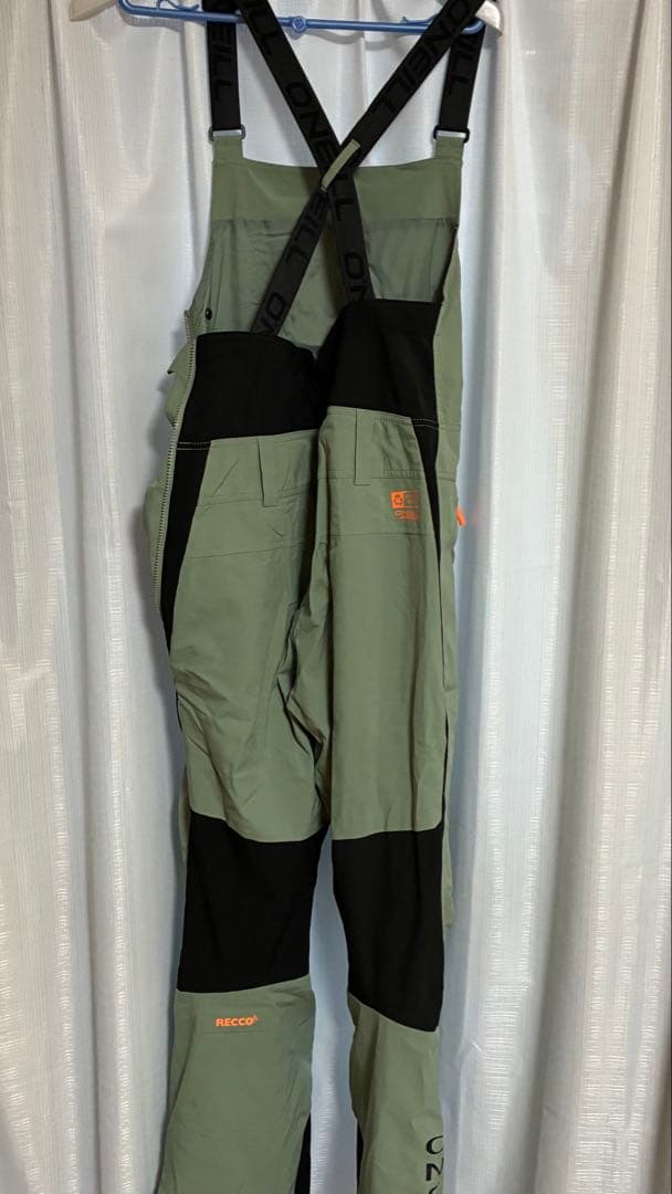【中古】O'Neill スノーボードオーバーオール オリーブグリーン