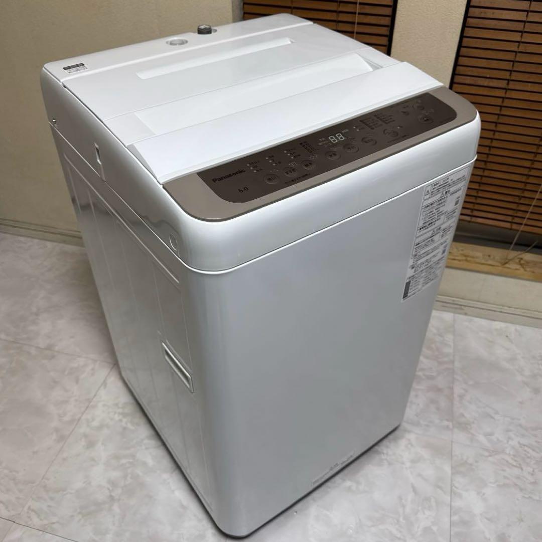 美品 Panasonic 2022年 洗濯機 6kg 人気シリーズハイモデル