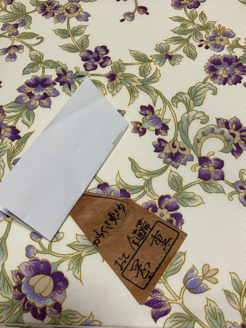 岡重 紫からくさ更紗 袋帯 ひとえにも！