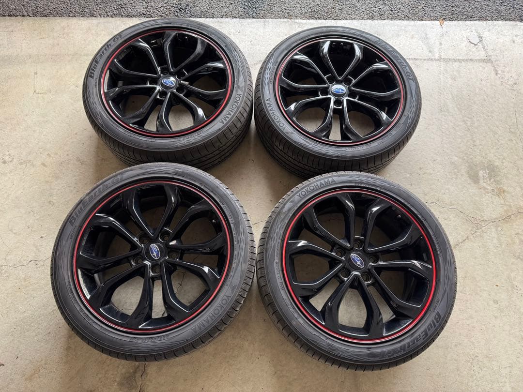 t*e様 スバル VNレヴォーグ 純正オプション18インチホイール 純正タイヤ4