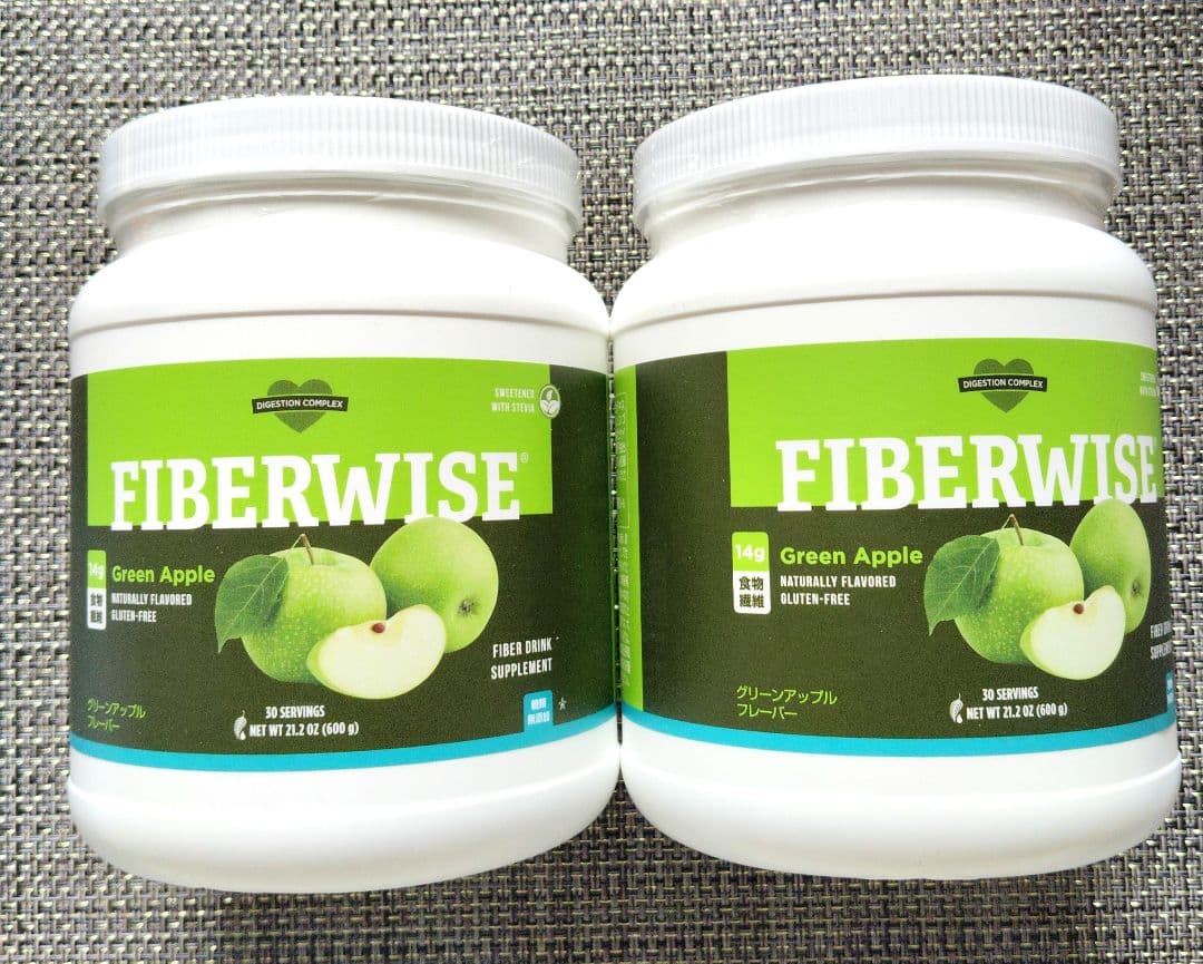 メラルーカ ファイバーワイズ 糖類無添加 グリーンアップル 600g 2個