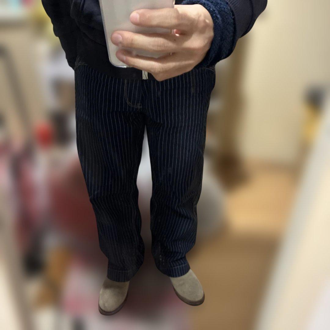 ナメクジ【新品未使用】Schott ヒッコリー デニム インディゴ 30