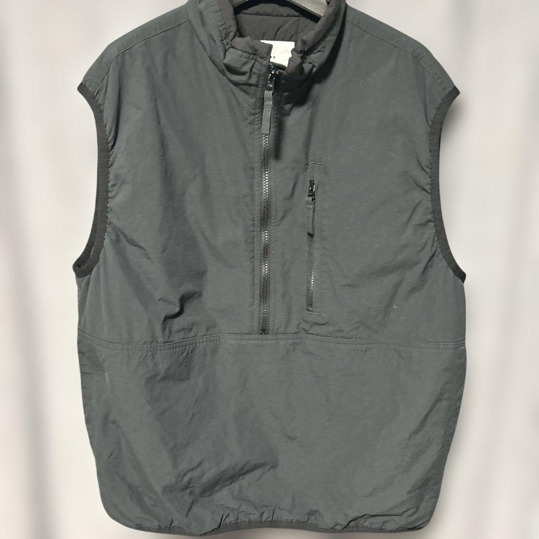 MHL. LIGHTWEIGHT COTTON NYLON ダウンベスト L