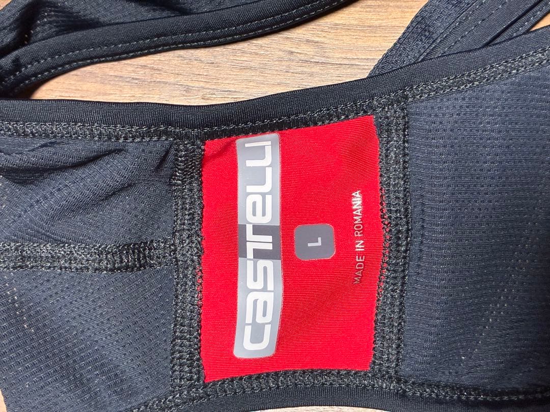 Castelli Competizione ビブショーツ 黒×グレー　Lサイズ