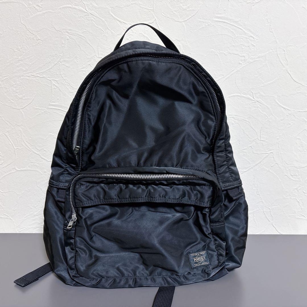 Porter ポーター　リュック　黒　オレンジ