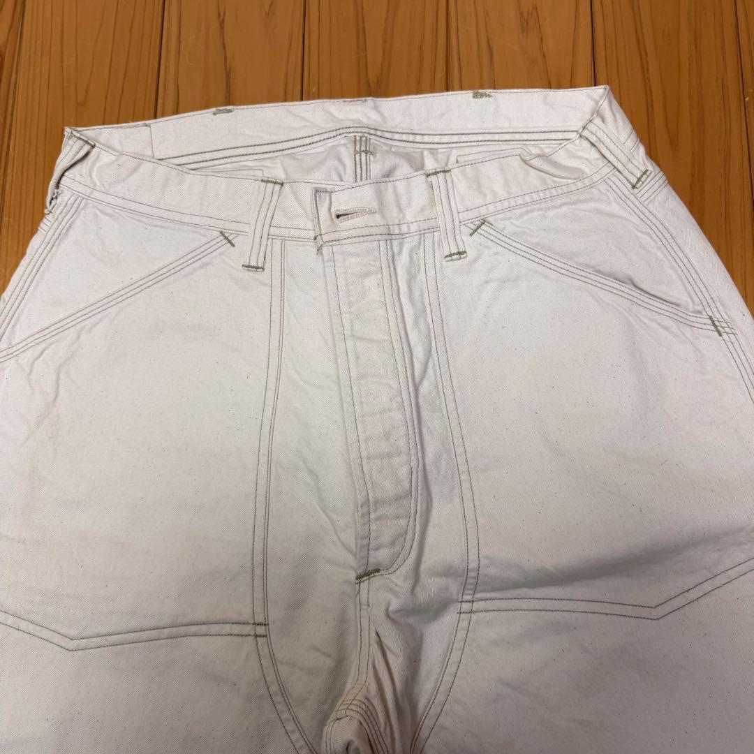 フリーホイラーズ ホワイト カーゴパンツ 複数ポケット　34インチ