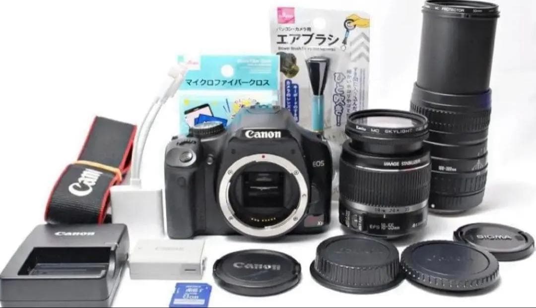 ❤️スマホ転送❤️初心者おすすめ❤️Canon Kiss x2 ダブルレンズ