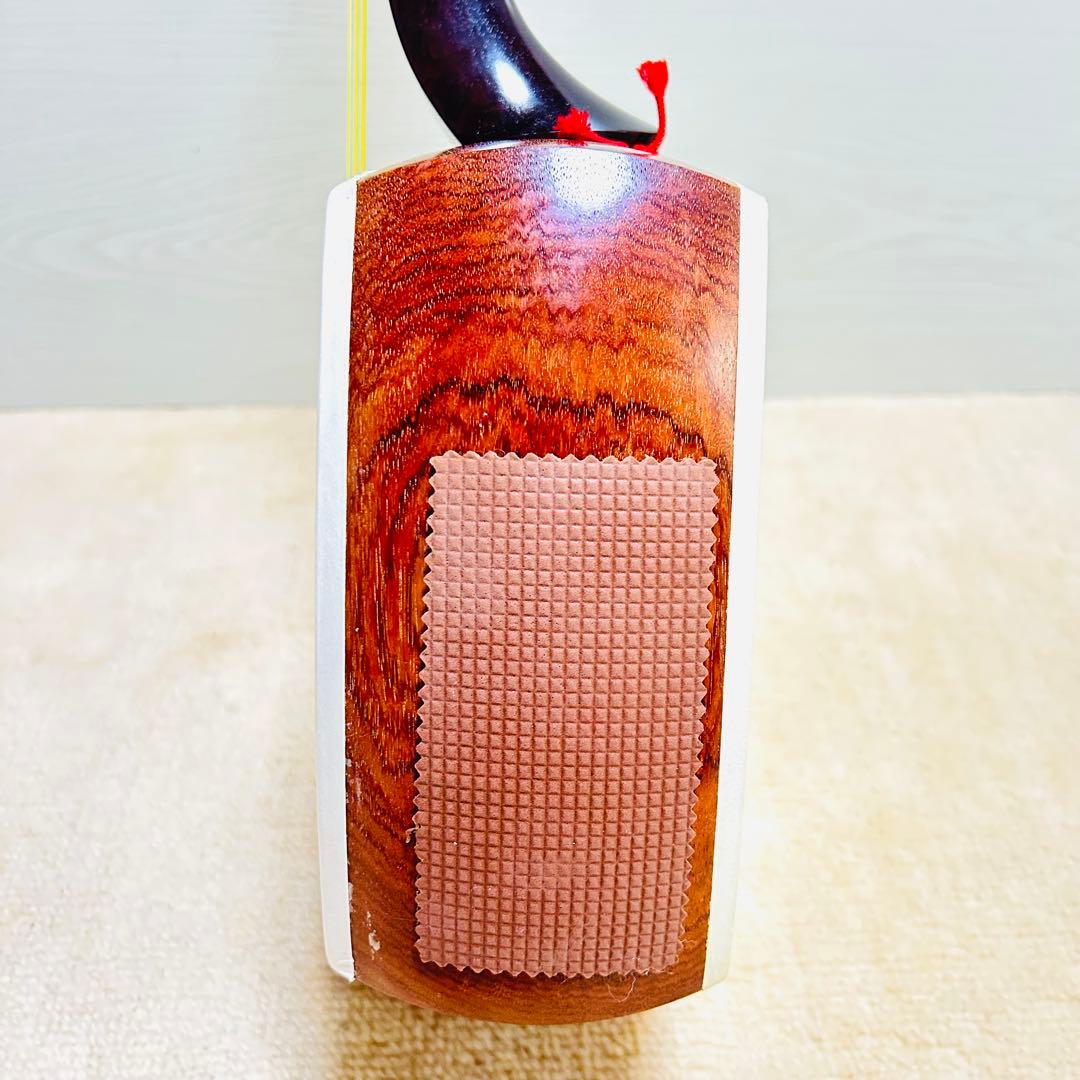 【美品】 三味線 本体 破れなし 細棹 撥 ばち付き