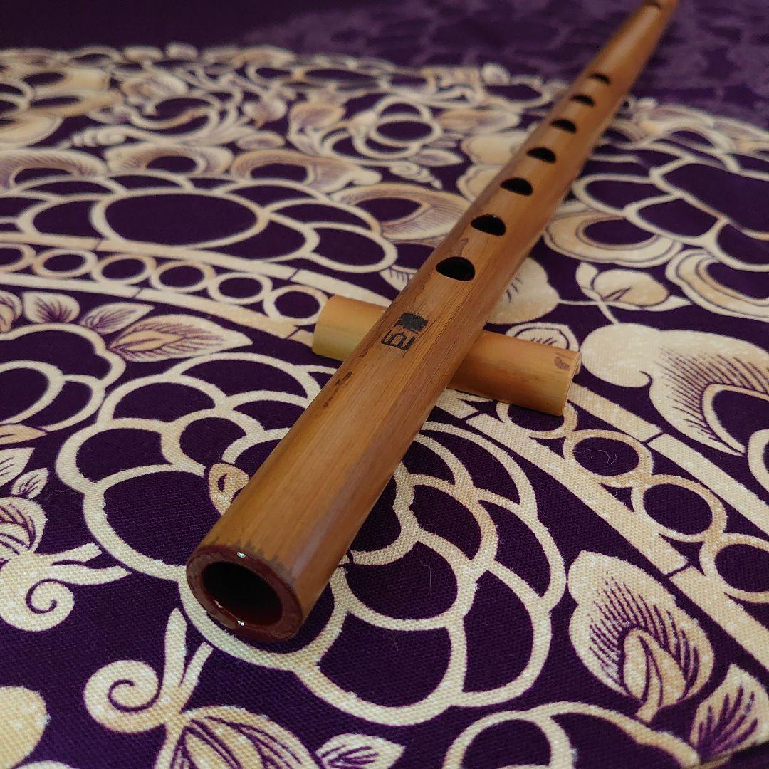 古典調　五本調子　拭漆　七穴 篠笛