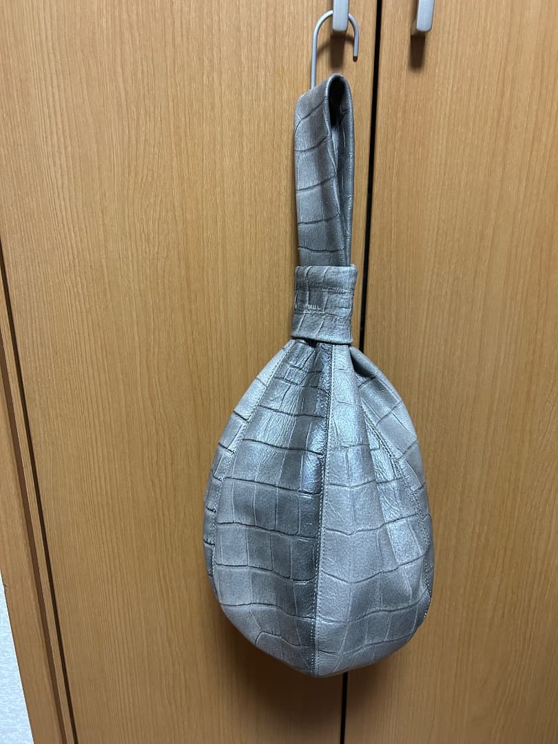 ★M.U.L キャンディクラッチ　　ホワイトヌバック　汚し加工