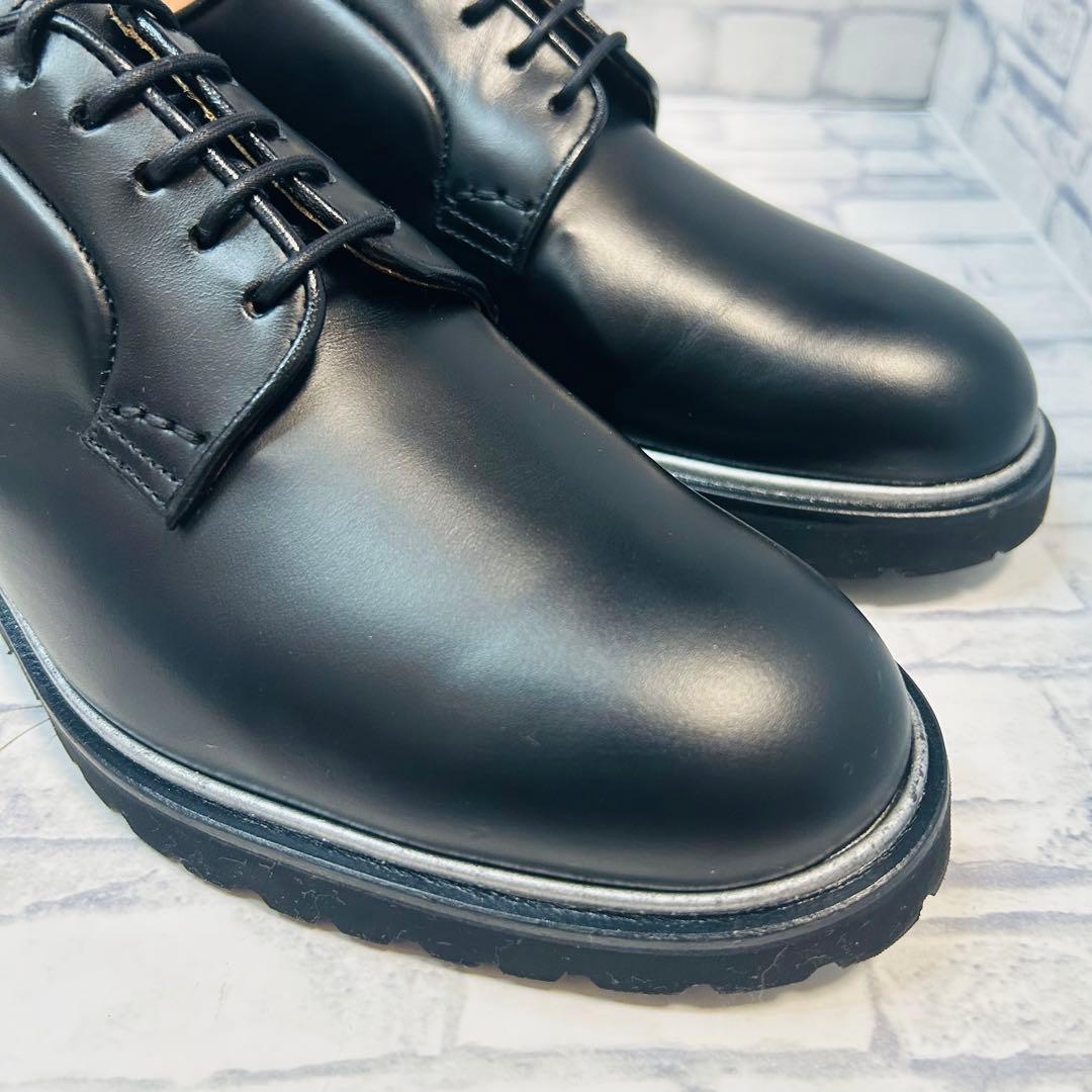 未使用級 Doucal's デュカルス プレーントゥ ダービーシューズ EU39