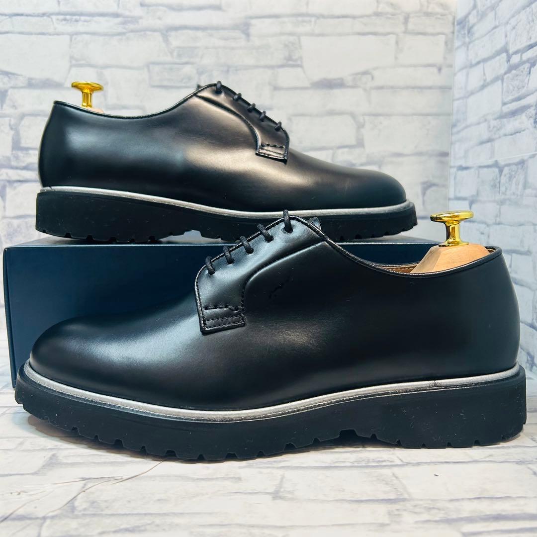 未使用級 Doucal's デュカルス プレーントゥ ダービーシューズ EU39