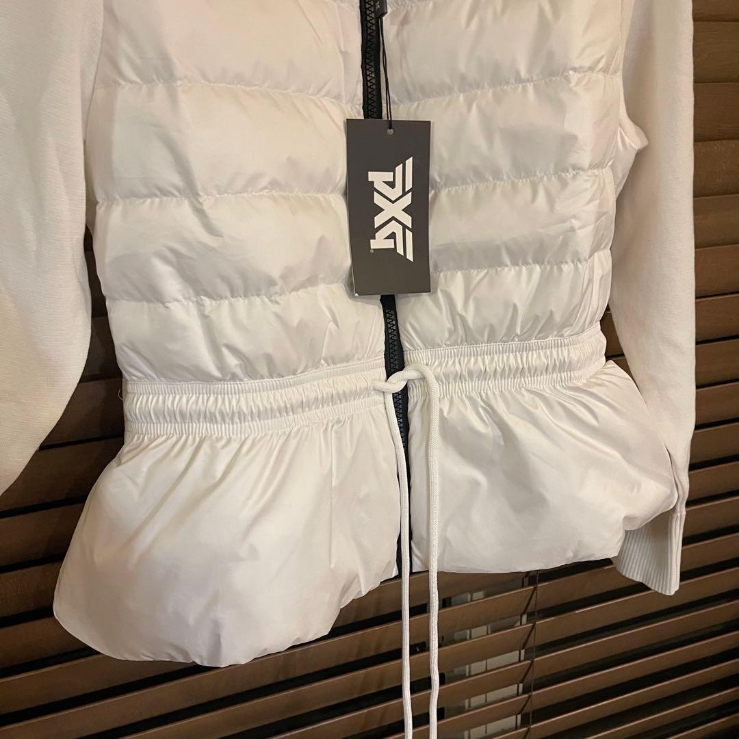 PXG 新作ゴルフ ウェア レディース ジャケット ダウン ニット トップス白M