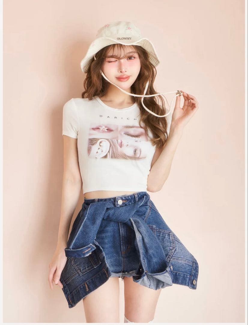 ⚠️最終お値下げ新品未使用 ダーリッチドッキングデザインデニムショートパンツ