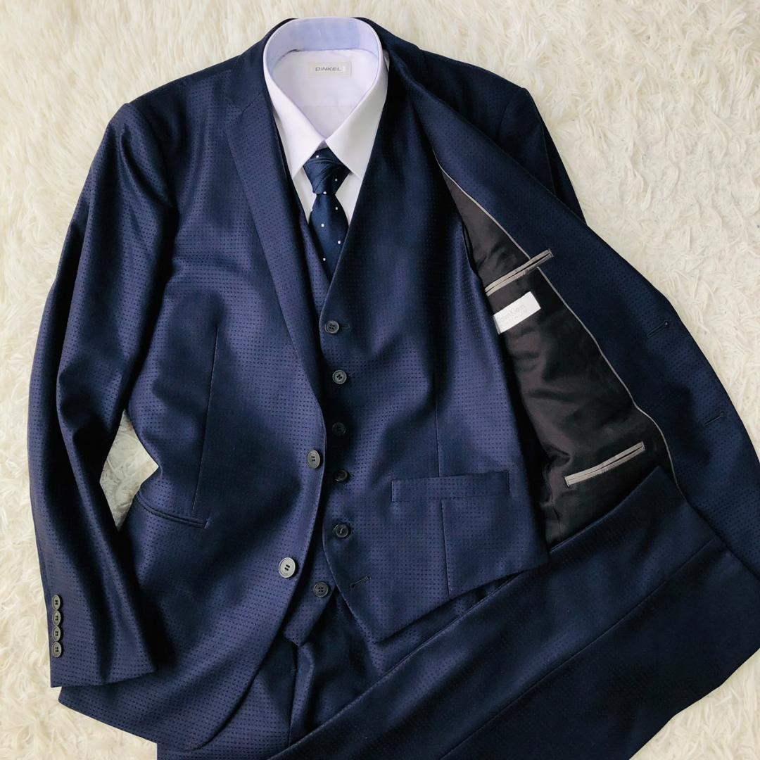 【希少スリーピース】カルバンクライン★セットアップスーツ L相当 ビジネス