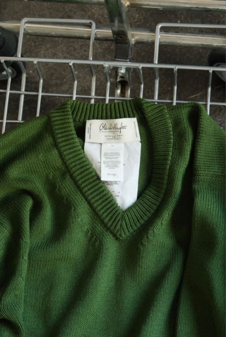 トップス Olde H & Daughter TWIST WOOL V NECK P/O