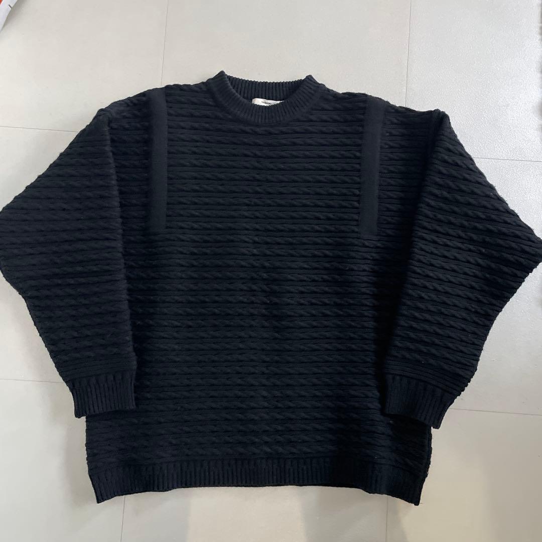 YASHIKI 19AW ブラックニットセーター
