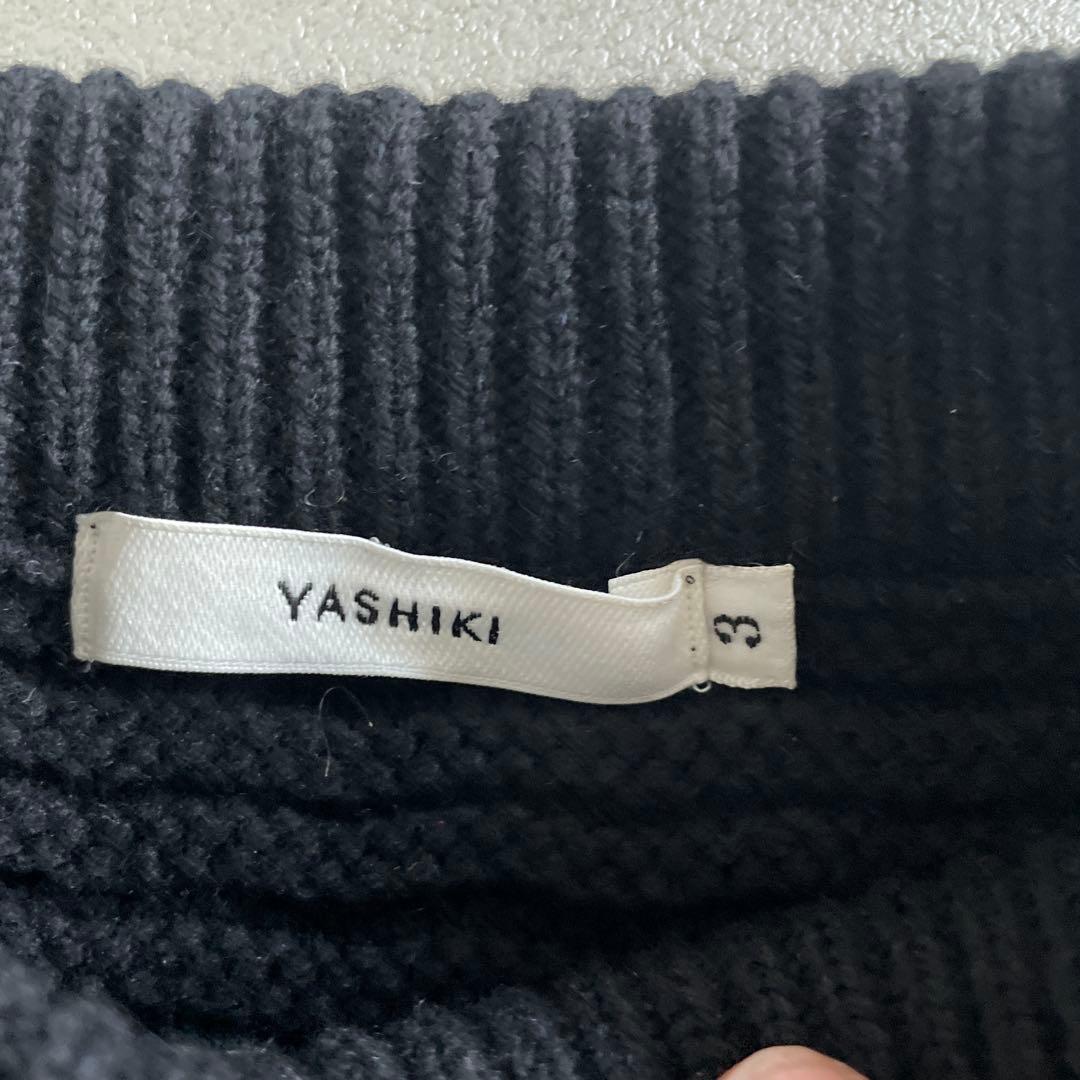 YASHIKI 19AW ブラックニットセーター