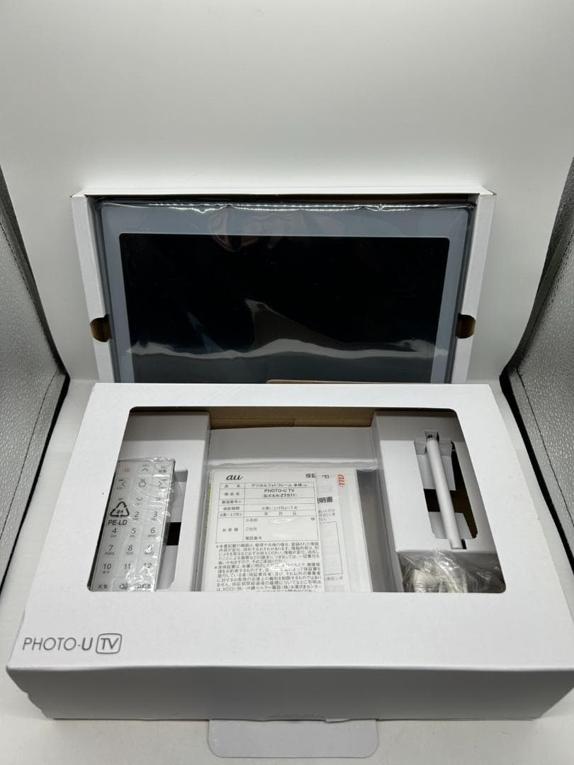 ◎未使用　PHOTOーU TV　au　デジタルフォトフレーム　ホワイト