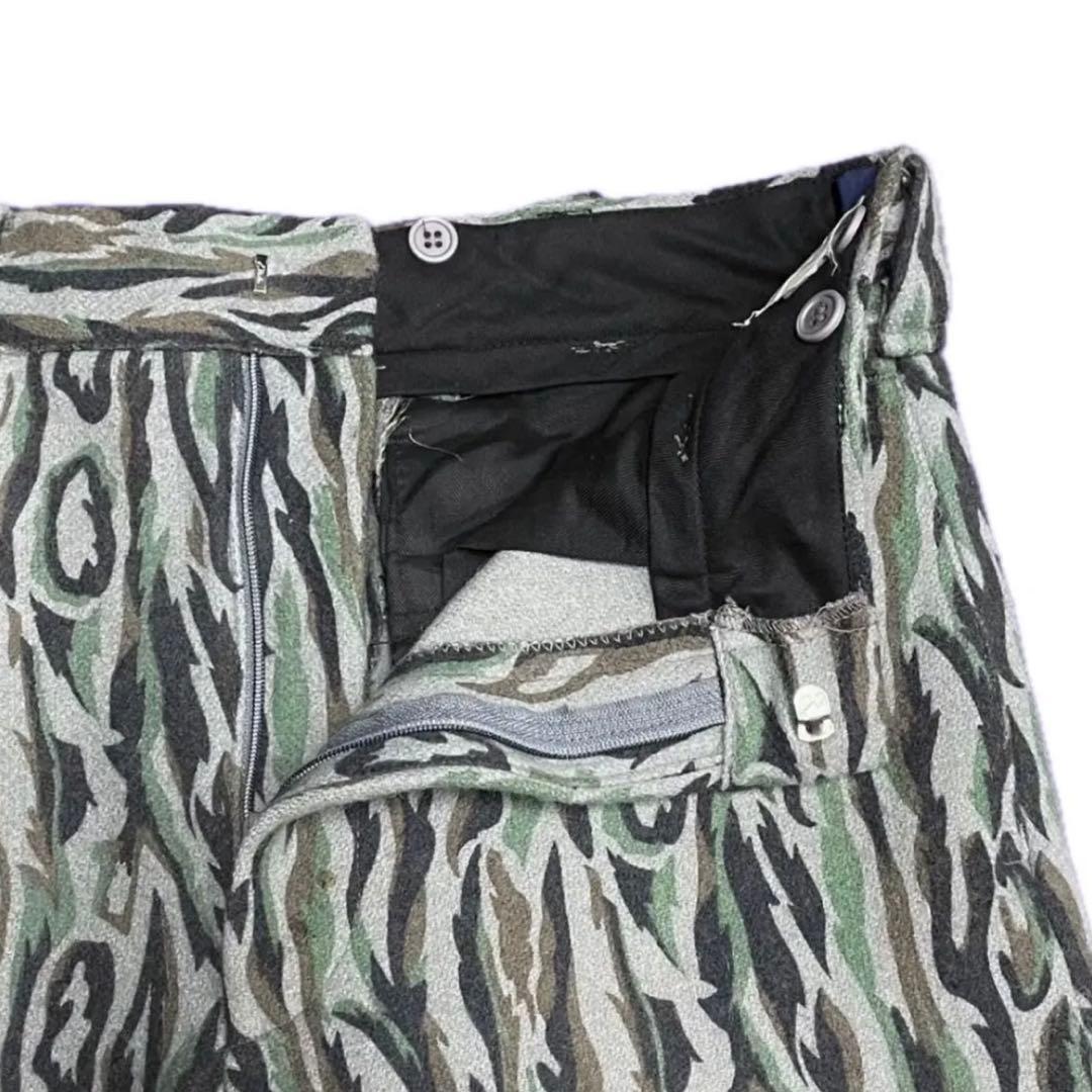 80s USA製 ウールリッチ フレイムカモ パンツ